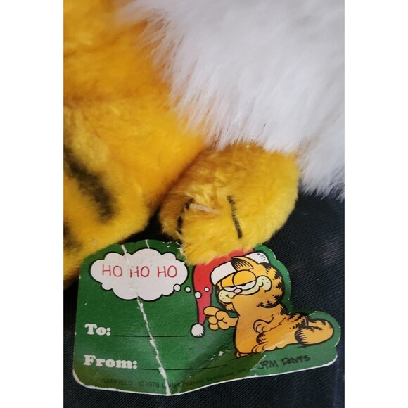 Vintage 1978 Garfield Claus Dakin Plush – Santa Hat & Beard Jim Davis Tag Toy Wo - Picture 2 of 3